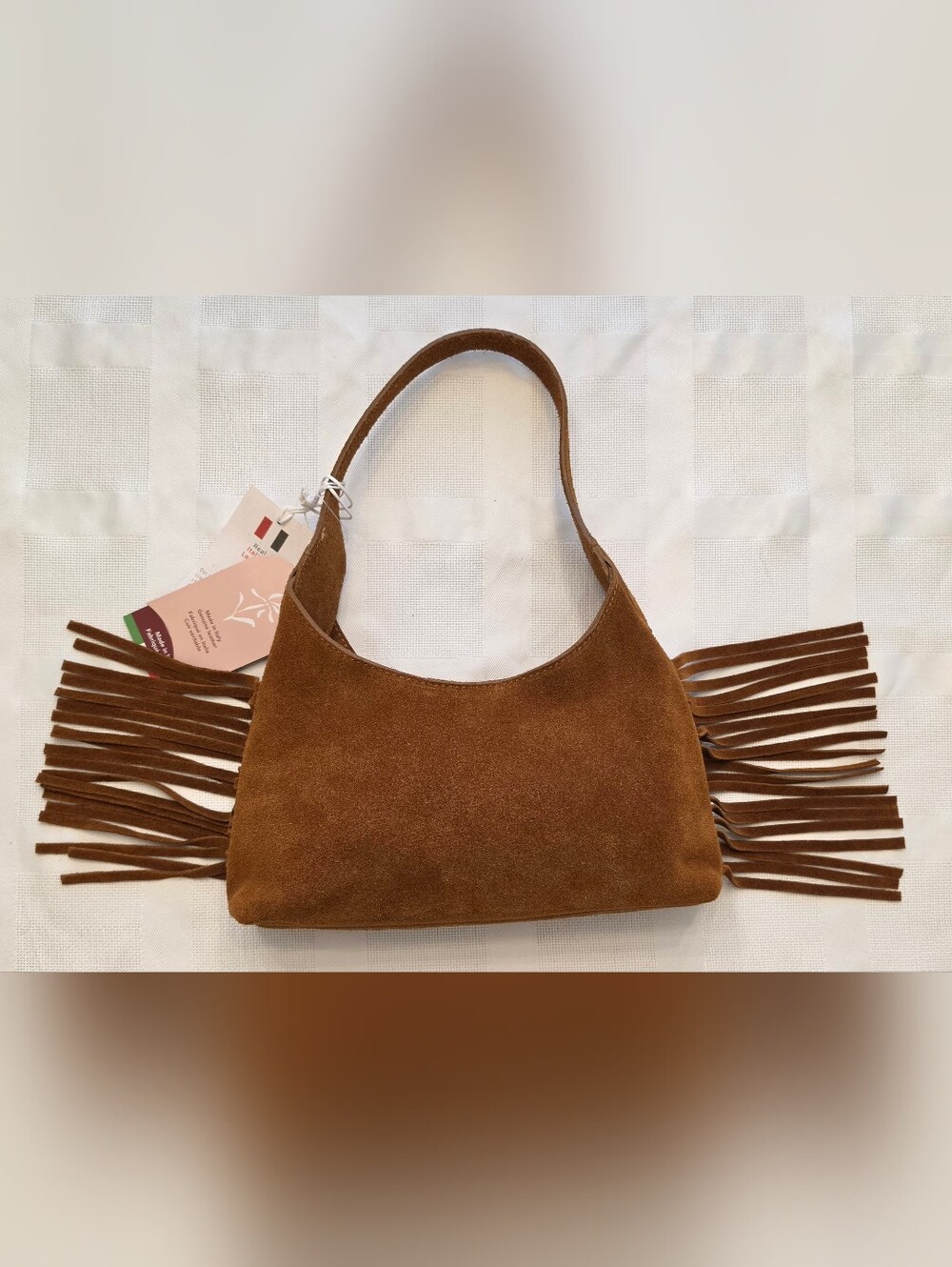 ISADORA NWT suede mini hobo bag genuine leather made in Italy